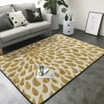 thumbnail image 3 of Area Rugs For Living Room Decor - Gold Drops Soft Anti Slip Throw Washable Rugs 5x7 For Bedroom, Indoor Carpet For Bedroom Living Room 80x58In, 3 of 7