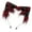 Red and black, variant on Handmade Faux Furs Cats Wolf Foxes Dog Ears Headband Halloween Cosplay Party Costume Furry Ears Hair Hoop Gift