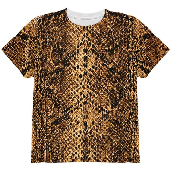 Halloween Desert Brown Snake Snakeskin Costume All Over Youth T Shirt Multi YSM