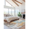 thumbnail image 2 of Abstract Graffiti Art Area Rug for Bedroom 4x6 Ft Brown Blue Street Theme Super Soft fuzzy Throw Rug Non-Slip Fluffy Plush Indoor Floor Carpet for Living Room Nursery Home Decor, 2 of 8
