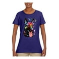 thumbnail image 2 of Wild Bobby Dean Russo German Shepherd Dog Lover Women Graphic Tee, Purple, X-Large, 2 of 5