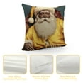 thumbnail image 4 of Nawypu  Black Santa Christmas Decorations African American Christmas Pillow Covers for Living Room Couch and Sofa (Black Girl Angel), 4 of 5