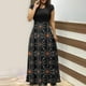 thumbnail image 2 of Vestidos Para Mujer Maxi Vestido Estampado Colorido Vestido Largo Manga Corta Estampado Playa Casual Sundress Odeerbi ODB145391, 2 of 6