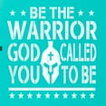 thumbnail image 5 of Wild Bobby Be The Warrior God Called You To Be Inspirational/Christian Women Tri-Blend Racerback Tank Top, Tahiti Blue, X-Large, 5 of 5