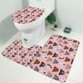 thumbnail image 2 of Pit Bull Terrier Bathroom Rugs Sets 3 Piece,Toilet Cover Set,Absorbent Non Slip Bathroom Mats Sets with U-Shaped Contour Rug Toilet Rug Set, 2 of 5