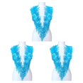 thumbnail image 2 of maskred Sturdy And Durable Lace Applique With 3D Beads And Rhinestones With Materials Are Sturdy And Durable Multiple Colors light blue A 3Set, 2 of 6