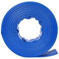 thumbnail image 6 of 2"x100FT  Pool Backwash Hose, Blue Heavy Duty Reinforced PVC Lay Flat Water Discharge Hose for Swimming Pool Filter Pump,with 2 Clamp, 6 of 8