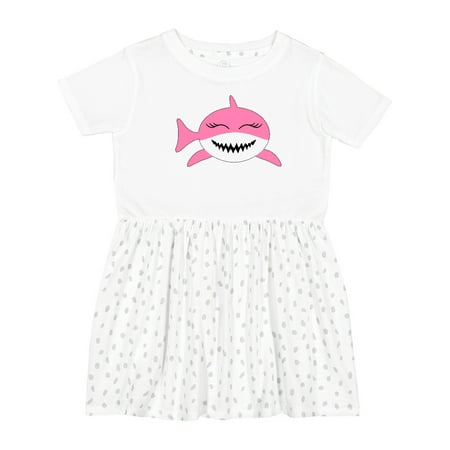 

Inktastic Cute Pink Shark Girls Toddler Dress