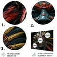 thumbnail image 3 of Designart "Tribes Mende African Mask I" African Tribes Metal Art Living Room, 3 of 5