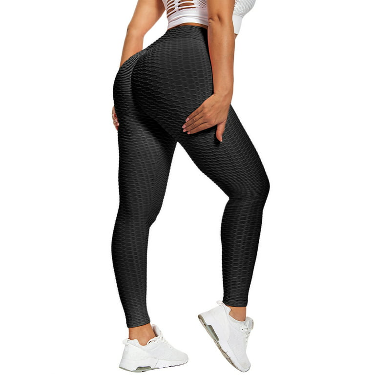 Womens Yoga Anti-Cellulite Compression Leggings Butt Lift Exercise Workout  Elastic Pants Trousers 