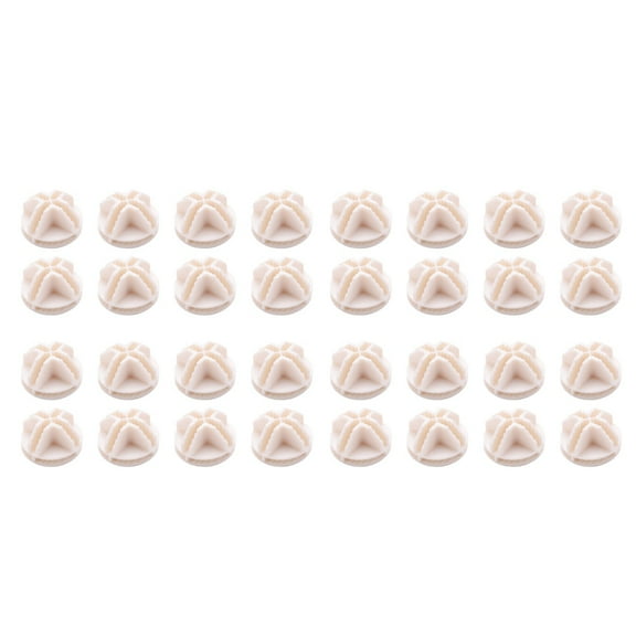 Wire Square Plastic Connectors for Modular Organizer Closet and Wire Grid Square Storage Shelving Unit, Set of 32(White)