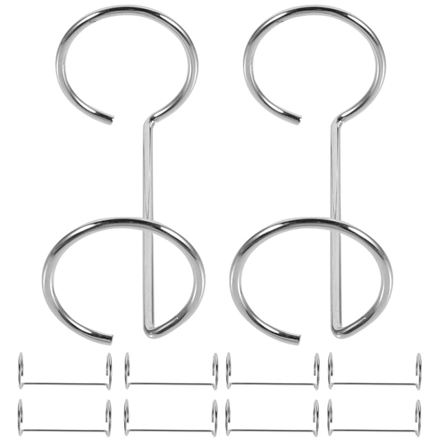 10pcs Tabletop Acrylic Sign Binder Acrylic Price Display Stand Clip Double Ring Menu Stand Binder