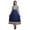 Indigo Blue1, variant on Bimba Orange Damask Anarkali Dress For Women Indian Ethnic Printed Kurti Long Kurta Party Dress Medium