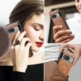 thumbnail image 3 of Magnetic Phone Case for Google Pixel 8, Classic Business Shockproof Protective Compatible with MagSafe Charging PU Leather Back Case for Men Women for Google Pixel 8 - Brown, 3 of 7
