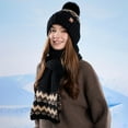 thumbnail image 6 of Aloohaidyvio Womens Winter Hats Scarf Scarves Set Warmer Fleece Hat Long Knit Scarf 2 Pieces Xmas Sets, 6 of 6