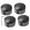 Black, variant on Suodoka 4pcs Aluminum Engine Cover Head Bolt Topper Cap Fit for XL883 Twin Cam Models Black (3.54 in / 9 cm)[cite: 1]