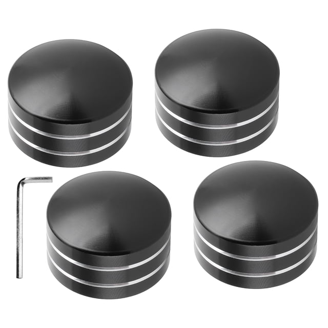 Tapa superior del perno de la cabeza de la cubierta del motor de 4 piezas para modelos XL883/Big Twin 1340 Evo/Twin Cam negro Jadeshay A