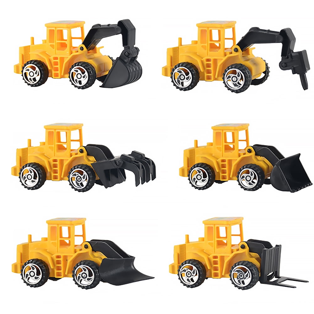 6pcs/set Mini Inertia Engineering Vehicle Car Construction Truck Educational Toy 