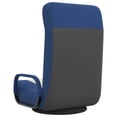 thumbnail image 3 of vidaXL Swivel Floor Chair Blue and Cream Fabric, 3 of 5