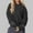 Black, variant on Fashion Hoodie for Womens Plus Size Pullover Casual Printed Round Neck Long Sleeved Loose Hooded Sweatshirts
