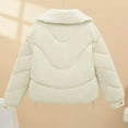 thumbnail image 4 of Cyber**Monday Chaoheng Winter Coats for Women 2025 Women's Oversized Puffer Jacket,Short Puffy Quilted Winter Coat withShirt Collar, 4 of 7