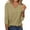 Khaki# tops for women, variant on Oksale V Neck Tops for Women Stretch Cotton Spandex Long Sleeve Shirts Soft Cozy Fitted T ShirtsSolid Color Basic Tops Pink S