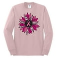 thumbnail image 2 of Wild Bobby Pink Cheetah Print Breast Cancer Carnation Flower Breast Cancer Awareness Men Long Sleeve Shirt, Light Pink, Medium, 2 of 6