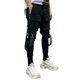 thumbnail image 1 of Pantalones deportivos para hombre, estilo hip hop, con bolsillos y cremallera, cintura elástica, estilo harén, 1 of 5