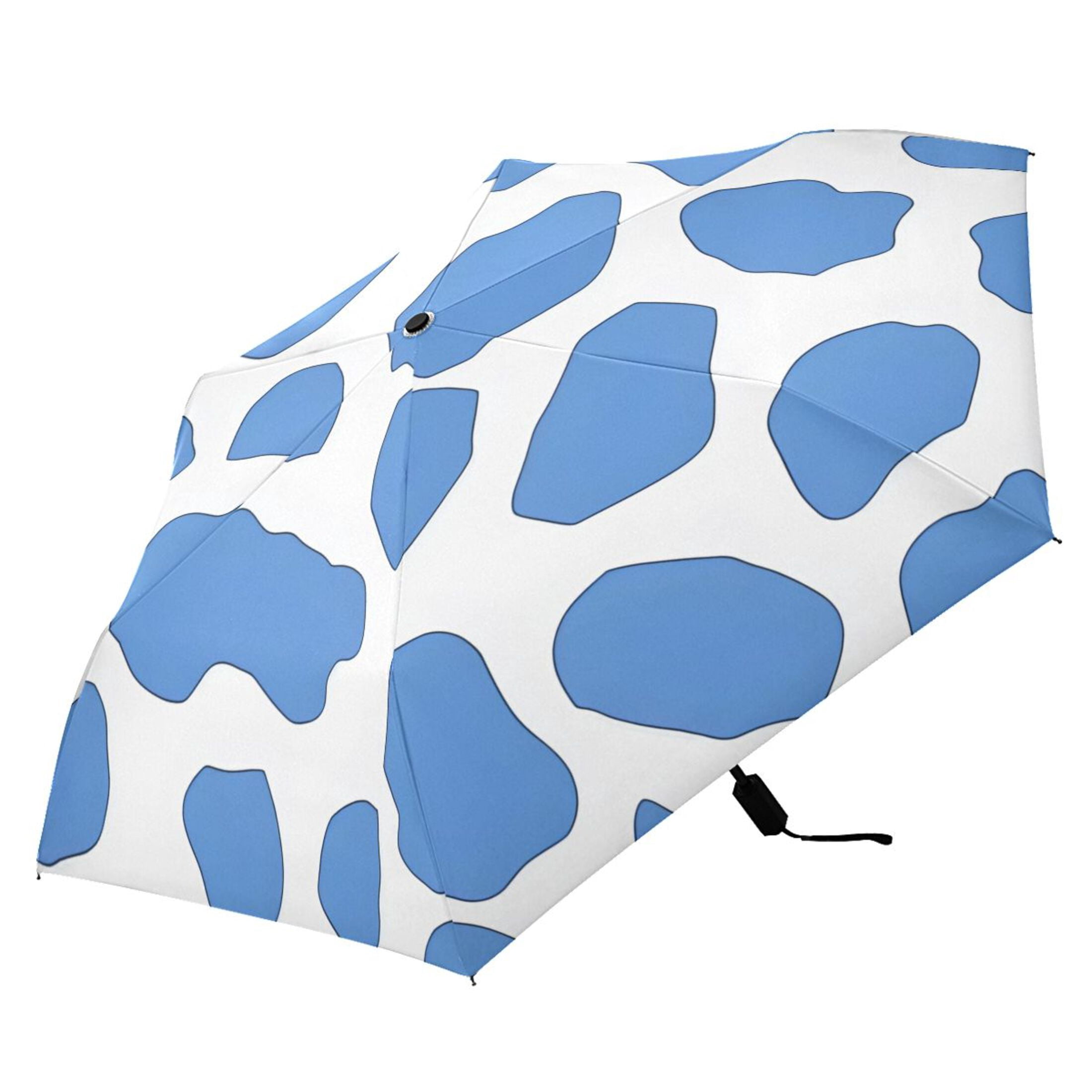 ALAZA Leopard Pattern-a1 UPF 50+ Compact Folding Umbrella for Rain Travel Umbrella Packable
