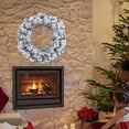 thumbnail image 5 of MXTPOV Flocked Christmas Wreath, Snowy Wreath, Christmas Wreaths for Front Door Party Wedding, Home Decor, 11.8 inch, 5 of 5