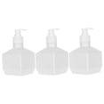 thumbnail image 3 of WESIEVYA 3Pcs Hand Soap Container Square White Nordic Style Bathroom Storage PE PP, 3 of 7