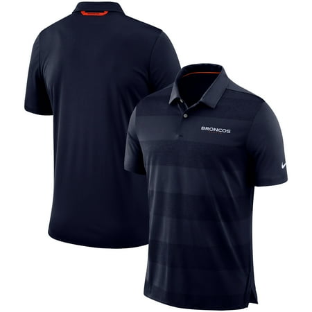 - Denver Broncos Nike Sideline Early Season Wordmark Performance Polo - Navy