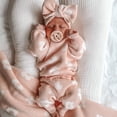 thumbnail image 2 of Vividxx Kids Baby Girls Sweater Long Sleeve Floral Warm Knitted Pullover Knit Wear Tops Pants Set Versatile Outfits Sets, 2 of 9