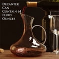 thumbnail image 4 of Chef's Star 61 Ounce Wine Decanter with Aerator, Wine Carafe Set with Stemmed Glasses, With Handle Wine Decanter Set and 6 Glasses, 4 of 6