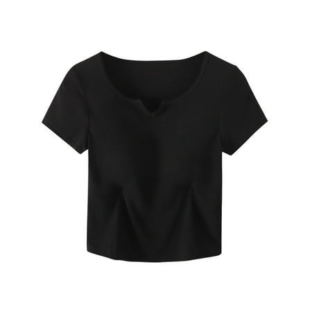 Save On Womens Summer Camisole Shirts Henley Neck Sleeveless Shirt Slim Fitted Tank Tops Solid Classic Tunic Tee Sleepwear No Underwire Full Coverage Shelf T-Shirt Bra Everyday Bras