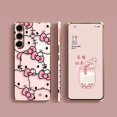 thumbnail image 4 of Smooth E-TPU Phone Case For Samsung Galaxy S24 S23 S22 S21 S20 FE S10 S9 A01 A02 A03 PLUS ULTRA 5G Case Pink Art Hello Kitty Cat, 4 of 5