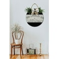 thumbnail image 3 of The Laundry Co Door Sign Home Decor Round Wood Wreaths Wall Hanging Sign Farmhouse Porch Sign Front Door Decoration for Housewarming Gift All Seasons Holiday,12In, 3 of 5