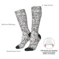 thumbnail image 6 of Zufioo Silver Glitter Print Long High Thigh Socks Knee-High Warm Stocking Women Boot Sock Leg Warmer High Socks for Daily Wear, Cosplay, 6 of 6