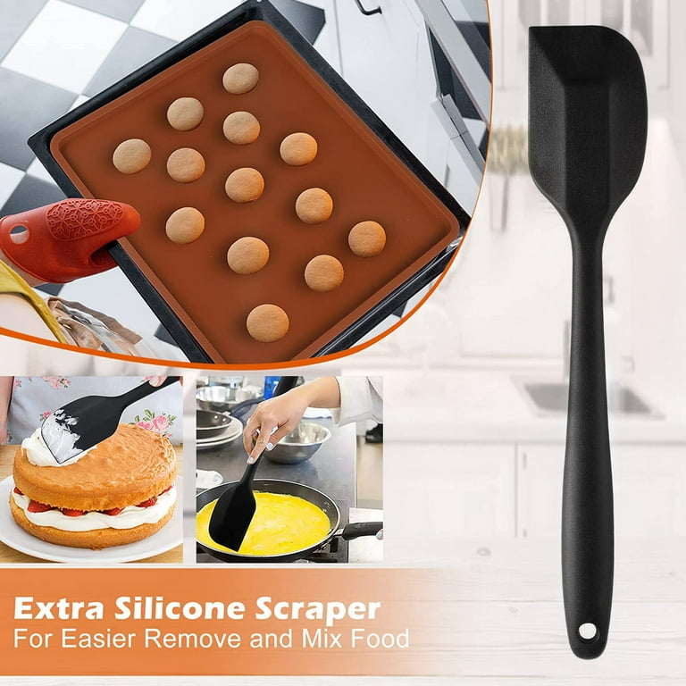 4Pcs Silicone Dehydrator Mats with Edge Non-stick Dehydrator Sheets  Dehydrator Trays With Silicone Scraper Kitchen Accessories