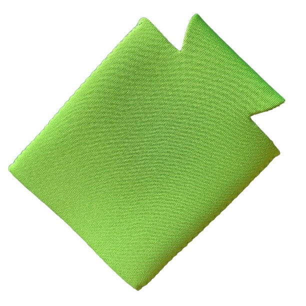 Bewildely Funda enfriadora de latas de cerveza en blanco Mangas de fiesta de neopreno Soporte para bebidas Agua Barra de herramientas Verde