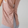 thumbnail image 3 of SWSMCLT Women's Soft Tank Top Running Top Cotton Fall Split Basic Vest Yoga Workout Loose Backless Summer Pink Small, 3 of 4