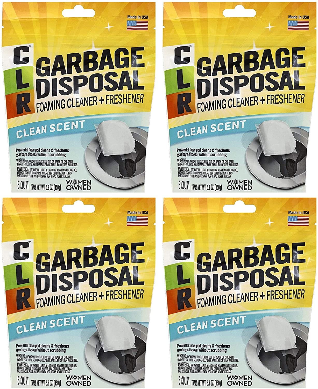 CLR Garbage Disposal Cleaner, 5 Pods Fur k