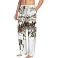 thumbnail image 6 of Salouo Woodland Forest With Deers Print Pajama Pants for Men, Lounge Pants Elastic Waistband Casual Men's sleepwear Loungewear Sleep Pajama Pant -Medium, 6 of 7