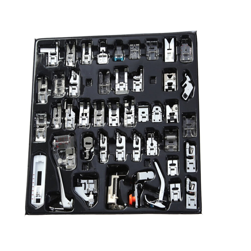 Sewing Machine Needle Threader Machine Domestic Sewing Feet Foot 45PCS Presser Set ArtsCrafts & Sewing