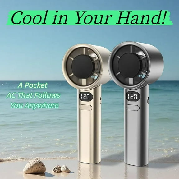 Mini Handheld Fan USB Rechargeable for Camping Hiking And Travel Perfect Home Office Outdoor 120-Speed Portable |Rechargeable, Compact & Stylish Cooling Device Travel, Outdoor, and Desktop Use