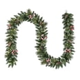 thumbnail image 1 of Holiday Time 9' Pre-lit Frosted Christmas Garland, Green, LED, 1 of 4
