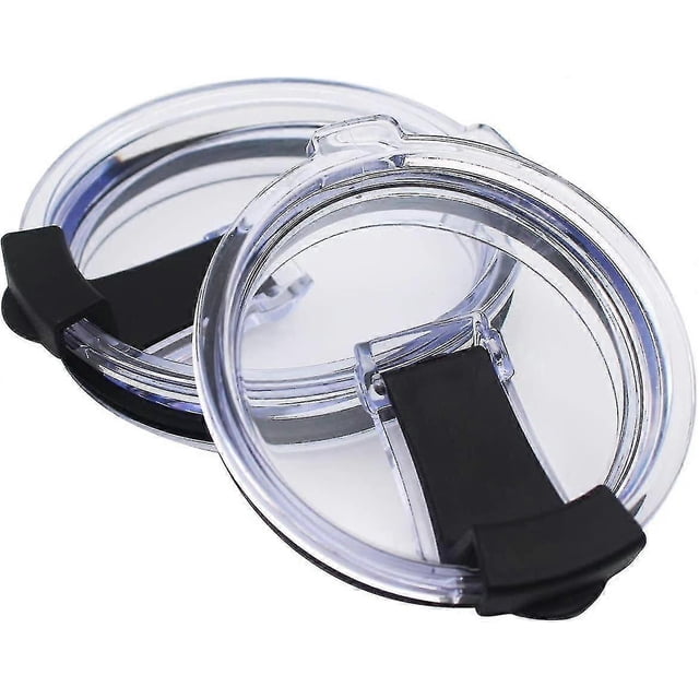 Tapas antiderrame para vasos de 30 oz, tapa resistente a salpicaduras para vasos térmicos, Yeti Rambler, tazas de café y más (negra, 30 oz)