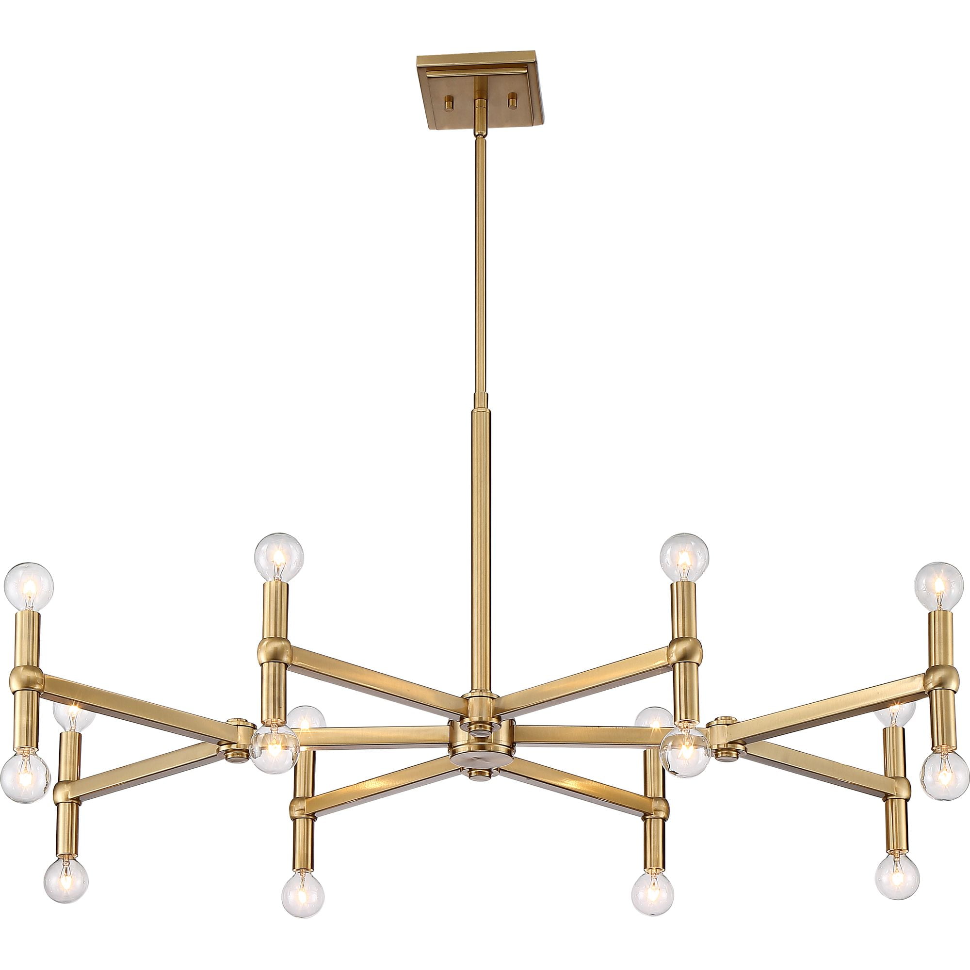 Possini Euro Design Marya Satin Brass Chandelier 37" Wide Modern 24-Light Fixture for Dining Room House Foyer Kitchen Island Entryway Bedroom Home