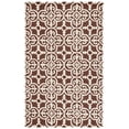 thumbnail image 2 of SAFAVIEH Cambridge Kimberly Geometric Wool Area Rug, Dark Brown/Ivory, 5' x 8', 2 of 11