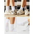 thumbnail image 3 of Lsupdaol 12 Pairs Bulk Mens Socks Moisture Wicking Casual Sports Ankle Socks for Homeless Unisex Adult Men Women, 3 of 6